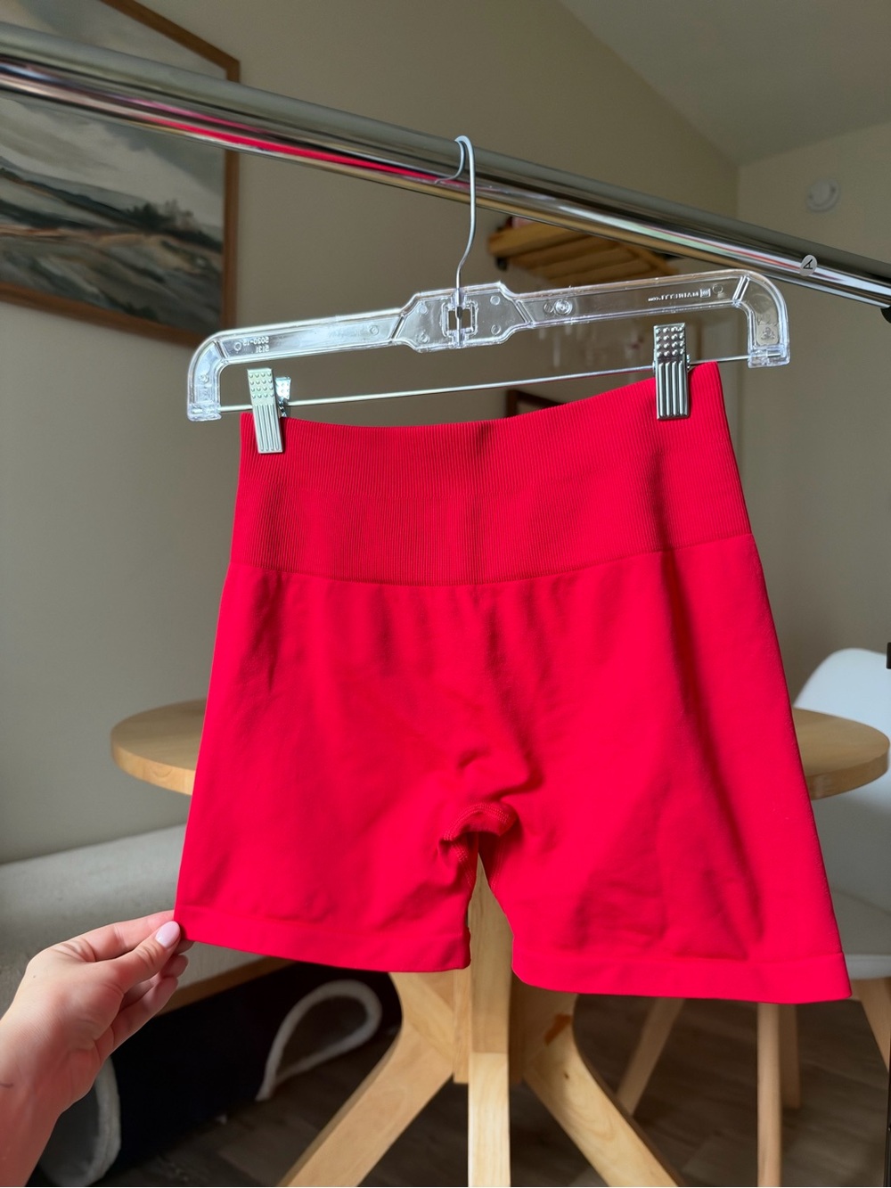Aurola Red Gym Shorts